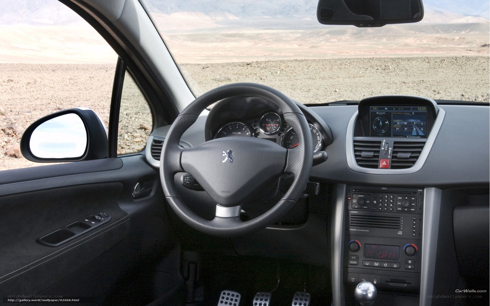 Peugeot car interior view