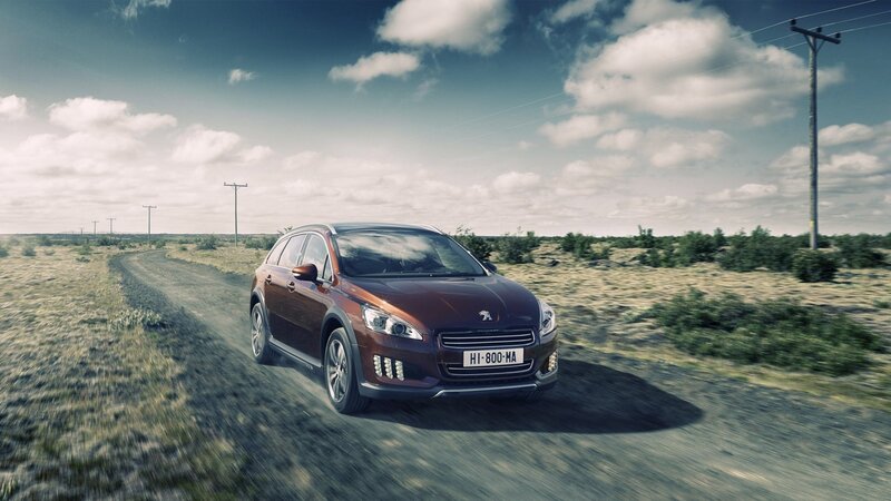 Peugeot car on a dirt road