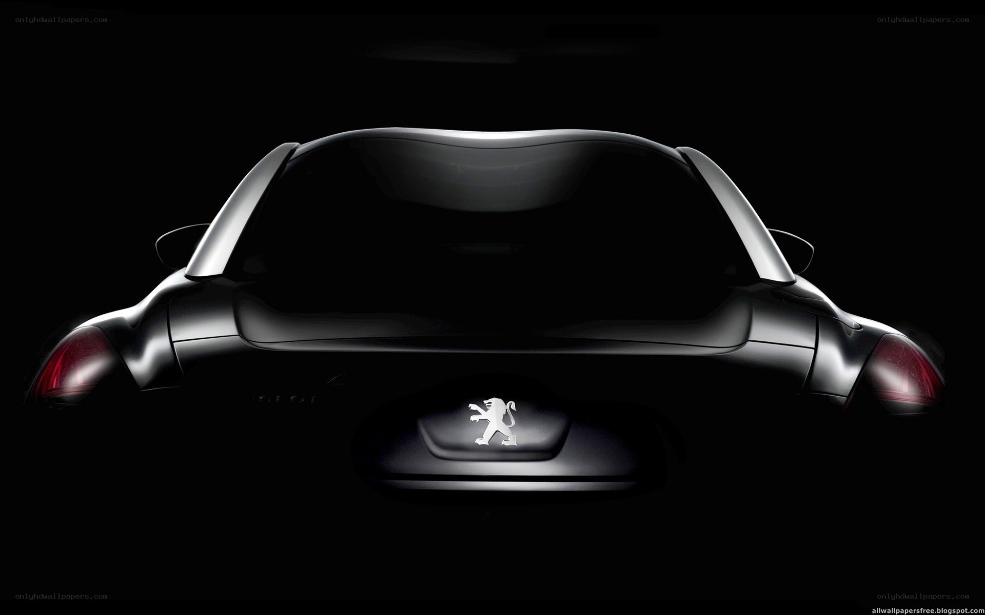 Peugeot car rear view