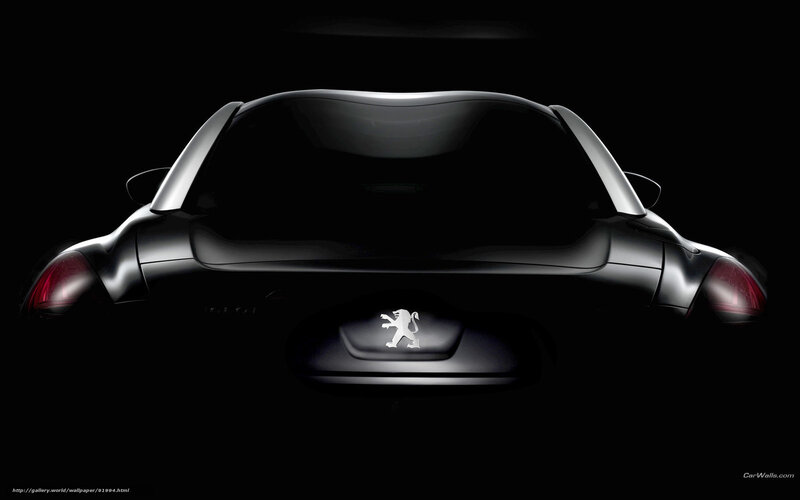 Peugeot car rear view