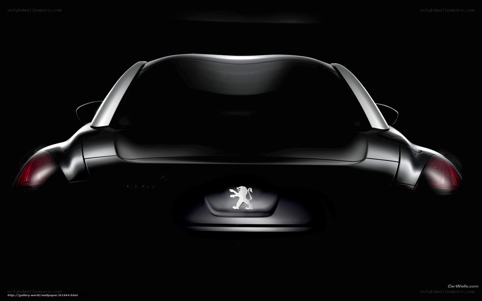 Peugeot car rear view