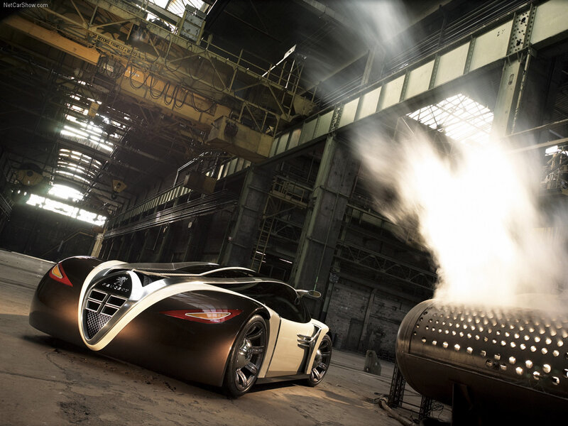 Peugeot Concept Car — Black, Dramatic, Photograph
