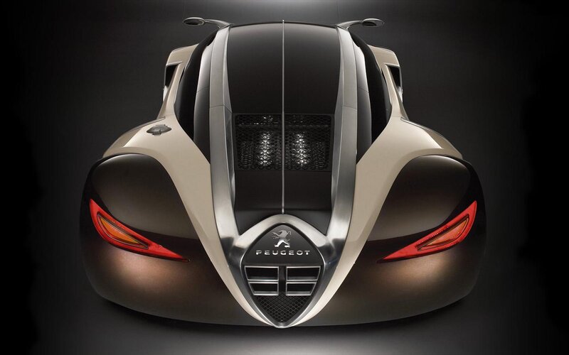Peugeot Concept Car — Black, Dramatic
