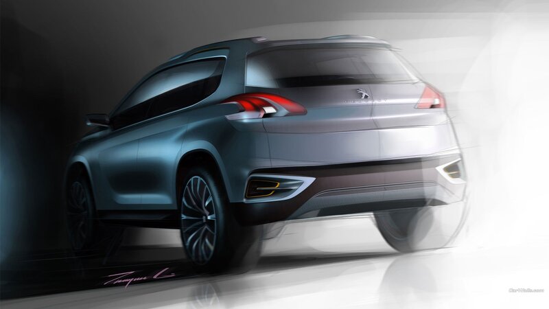 Peugeot Concept Car — Gray, Dramatic