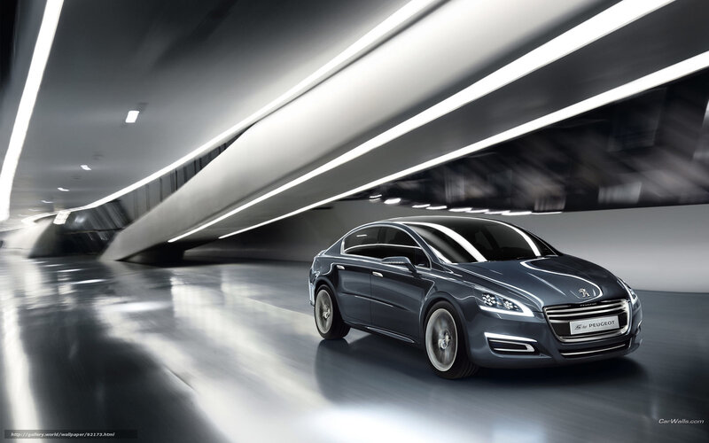 Peugeot Concept Car — Gray, Futuristic