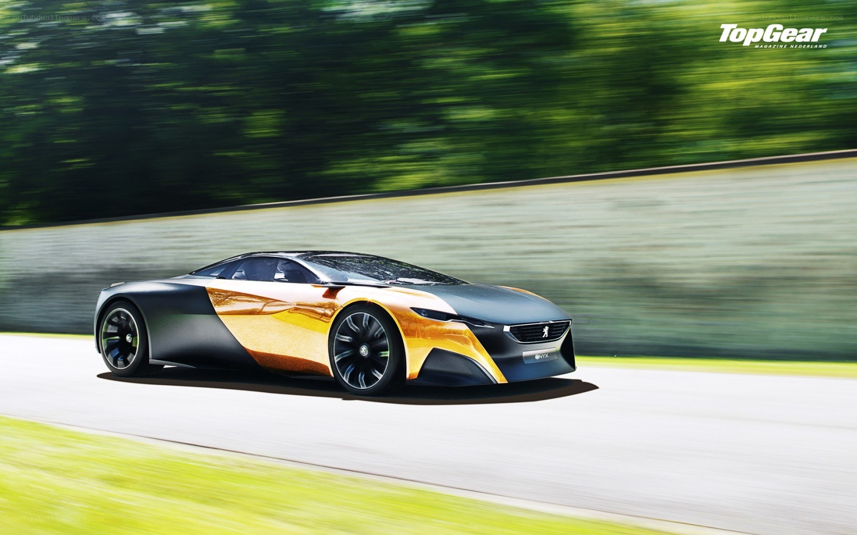 Peugeot concept car in motion
