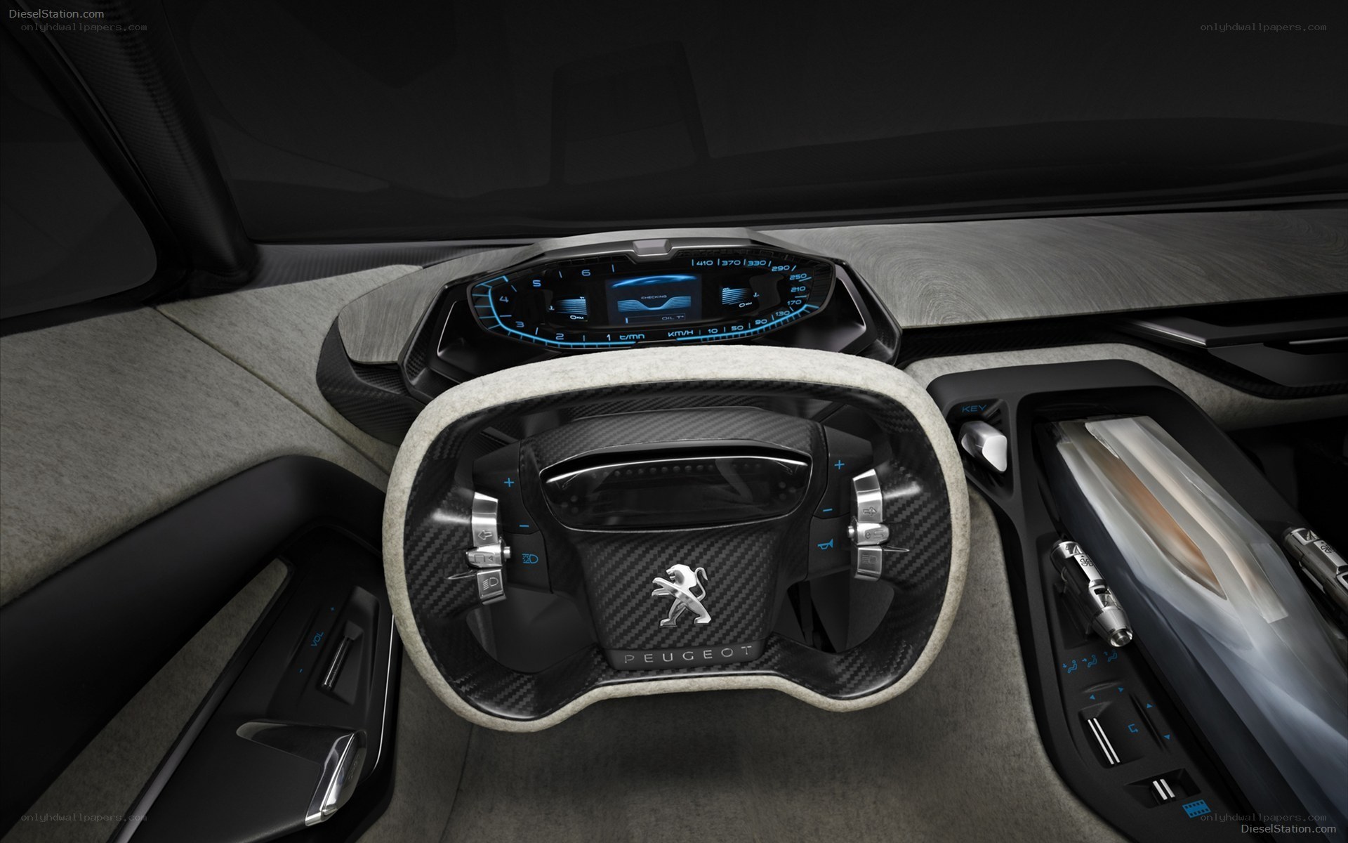 Peugeot concept car interior
