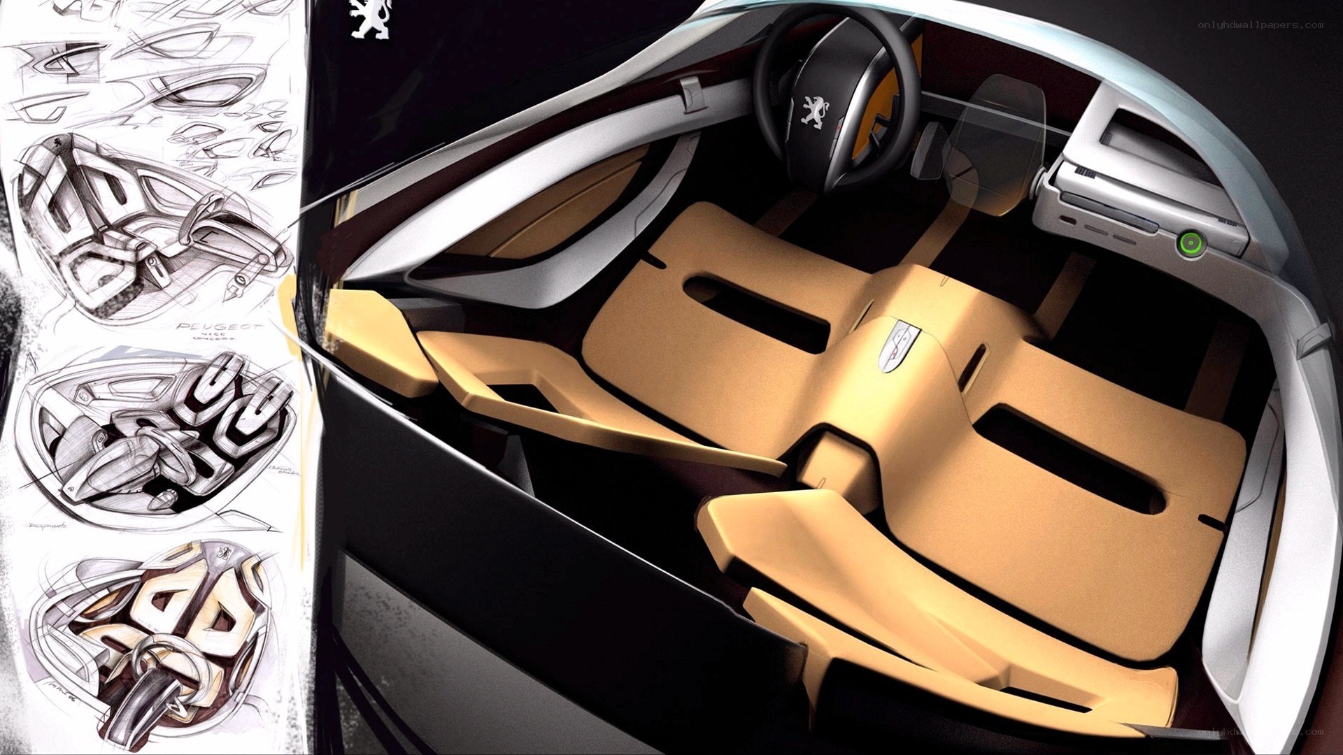 Peugeot concept car interior