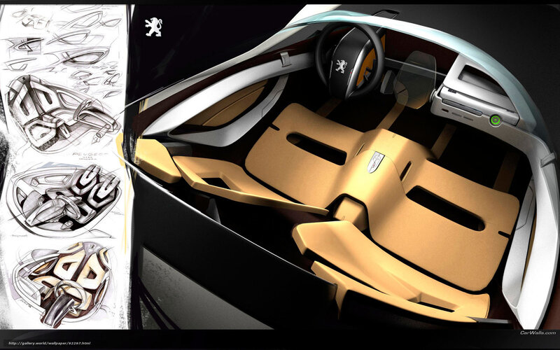 Peugeot Concept Car Interior — Black