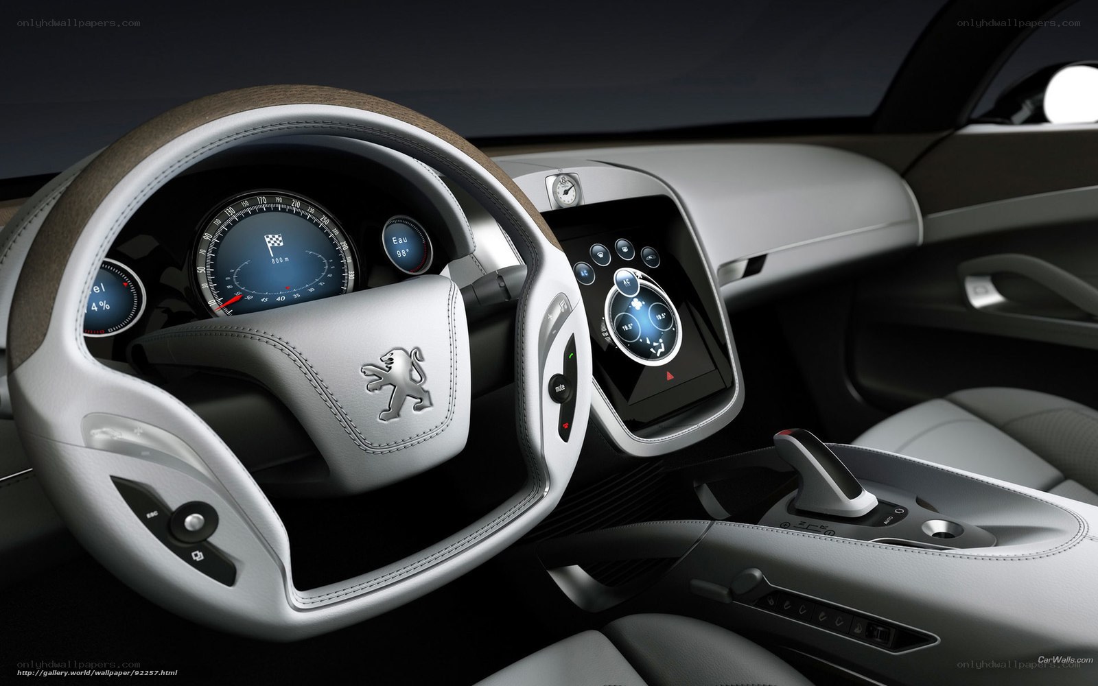 Peugeot concept car interior