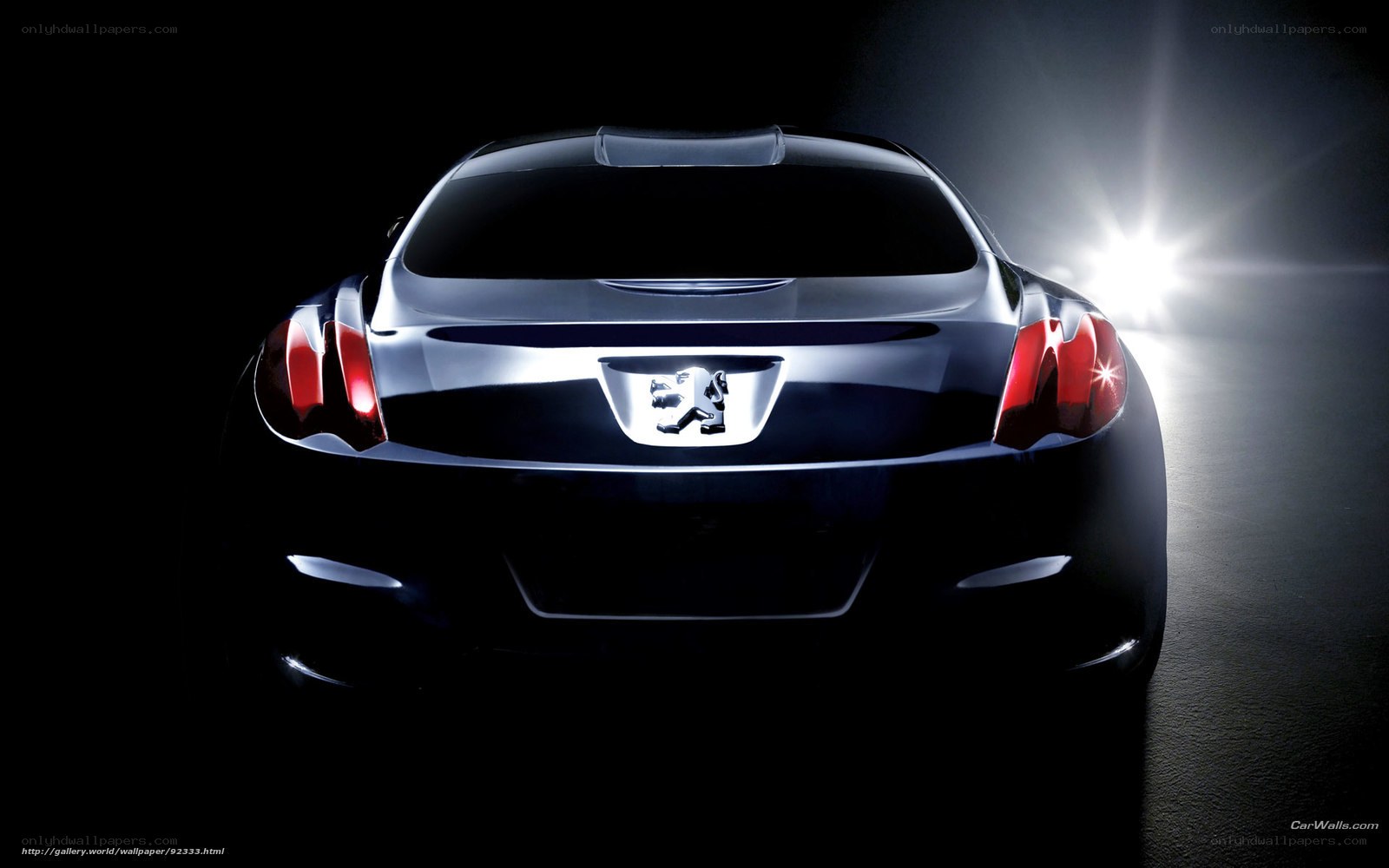 Peugeot concept car rear view