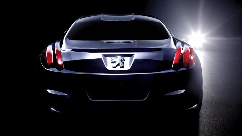 Peugeot concept car rear view