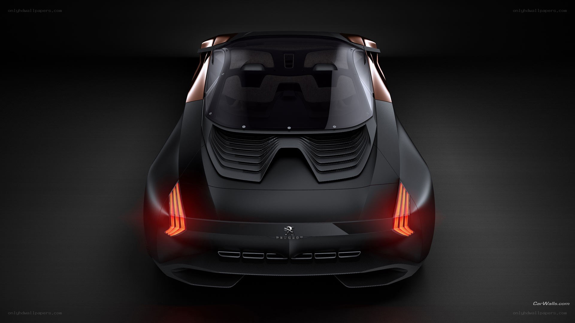 Peugeot concept car rear view