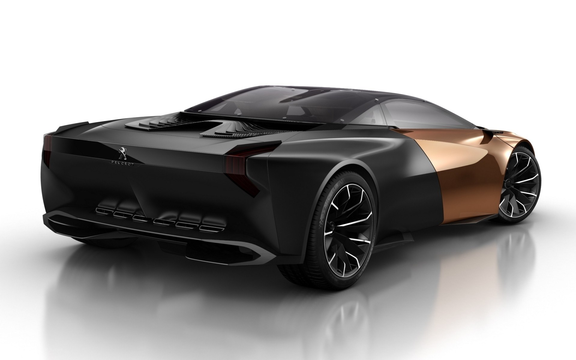 Peugeot concept car rear view