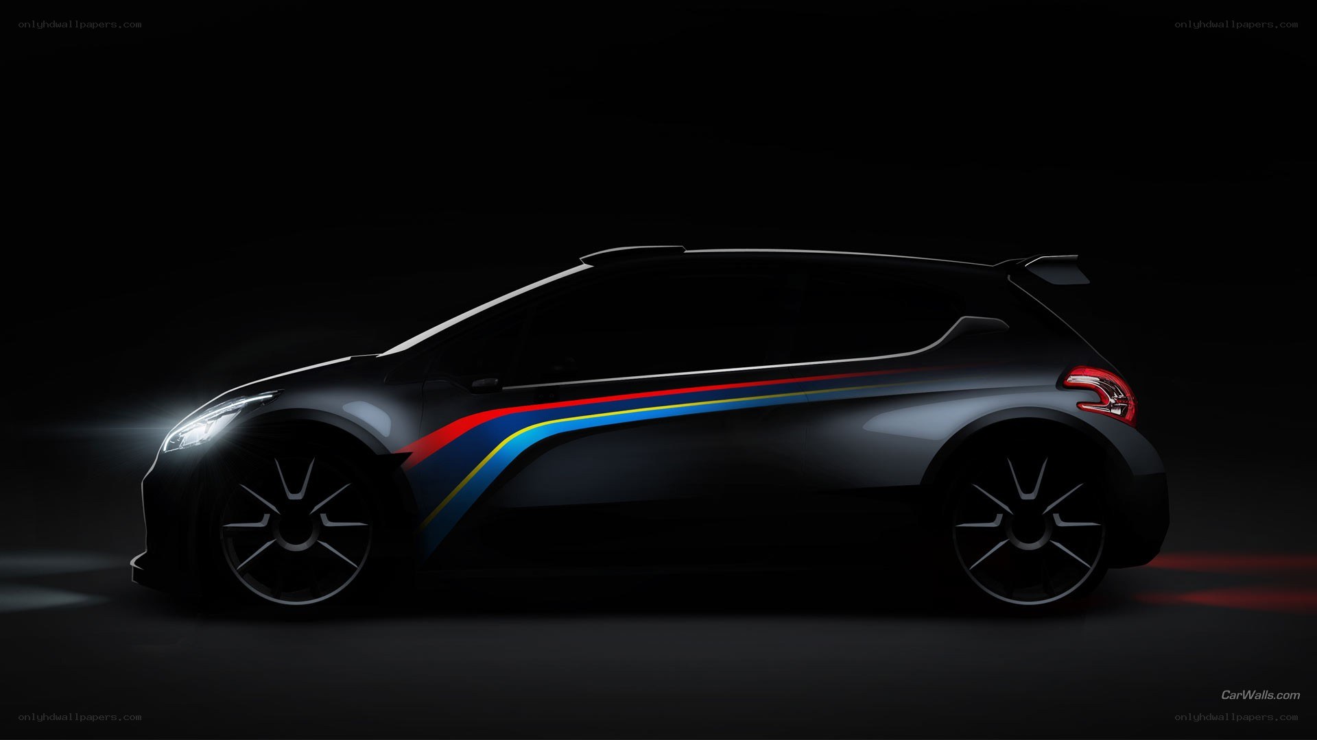 Peugeot concept car side profile