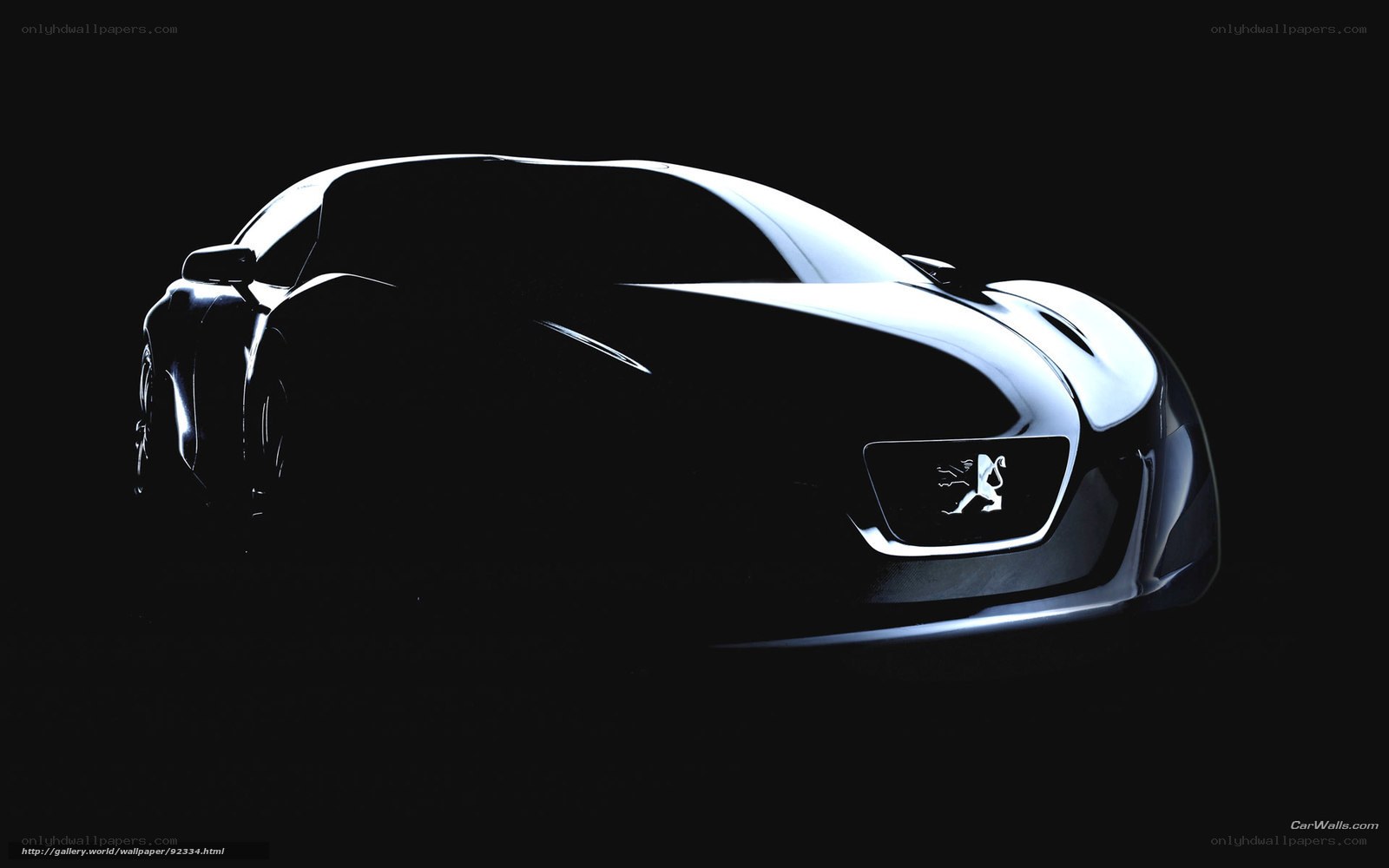 Peugeot concept car silhouette