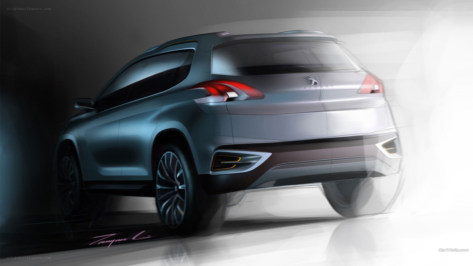 Peugeot concept car sketch
