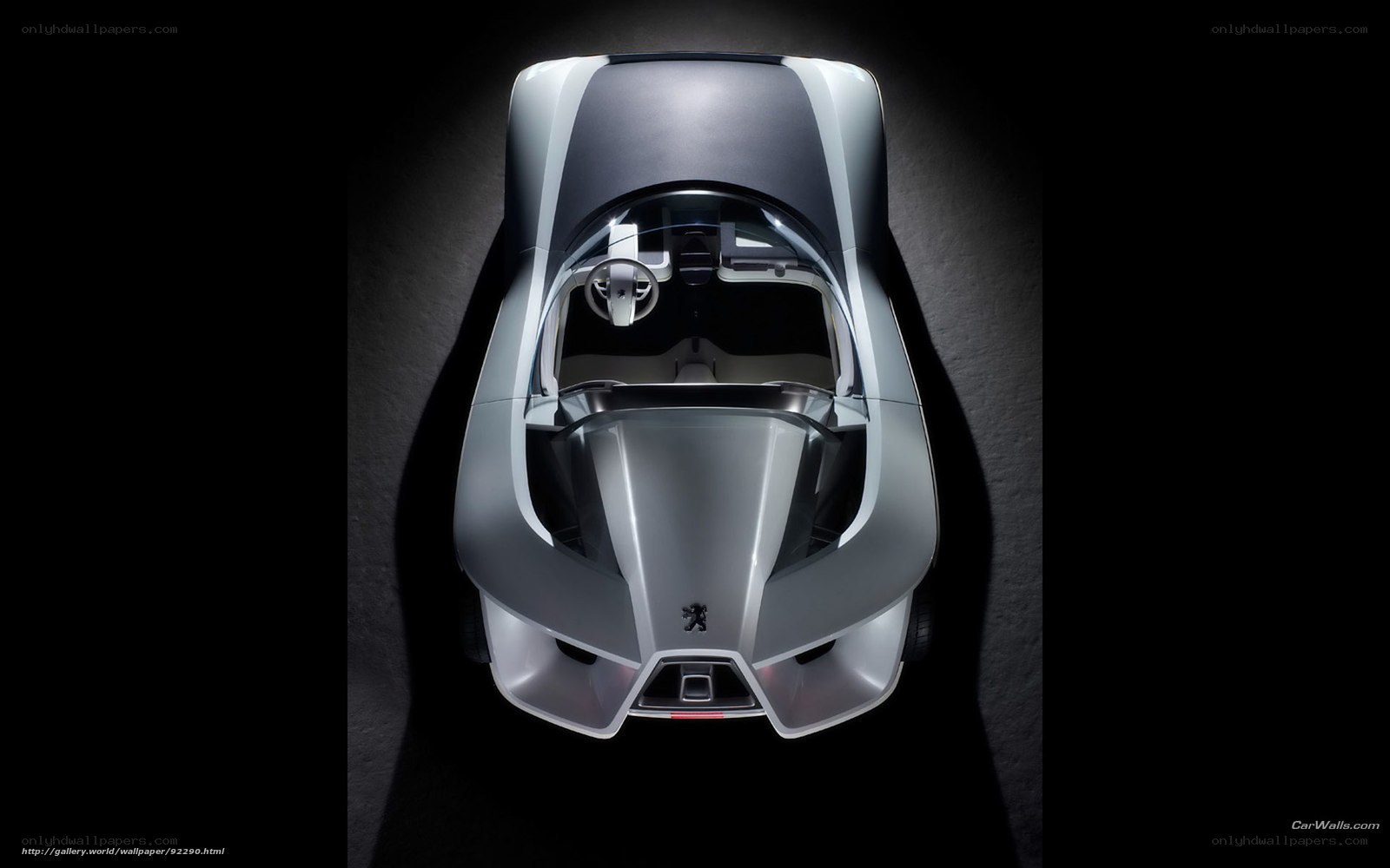 Peugeot concept car top view