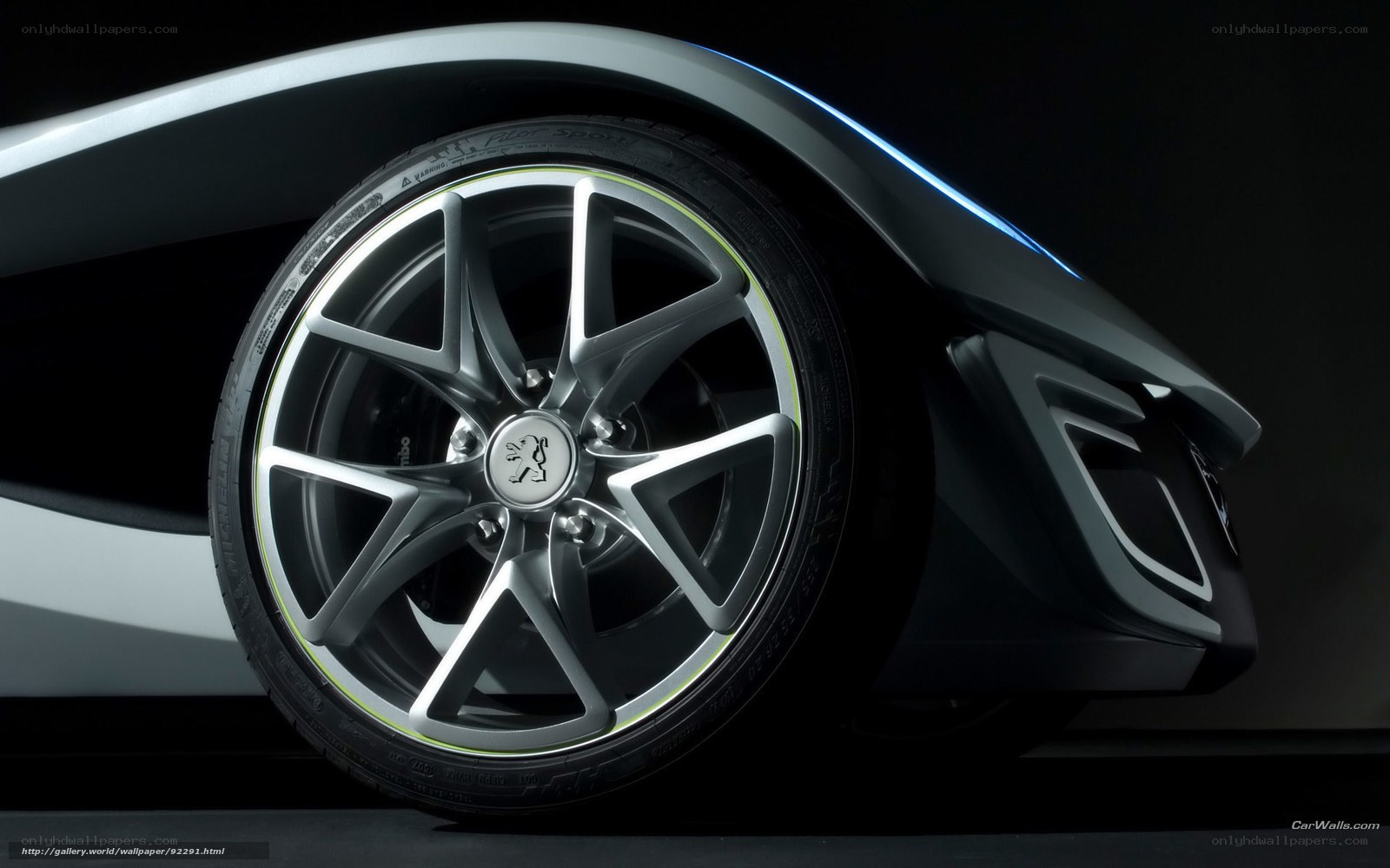 Peugeot concept car wheel