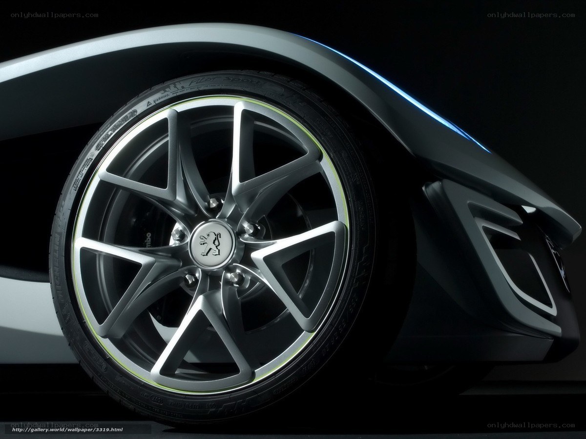 Peugeot concept car wheel