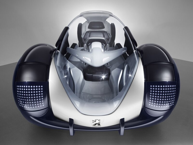 Peugeot Concept Car — White, Futuristic, 3d Render