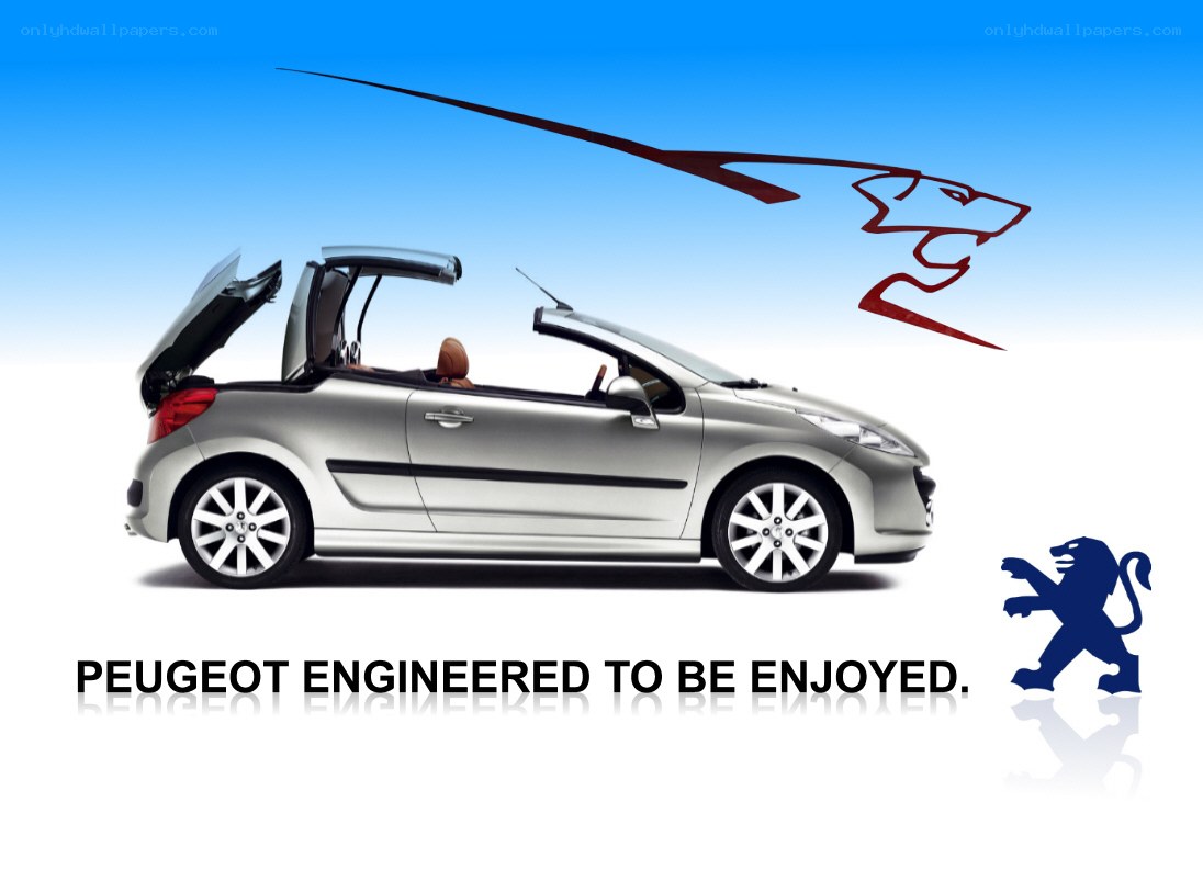 Peugeot convertible car