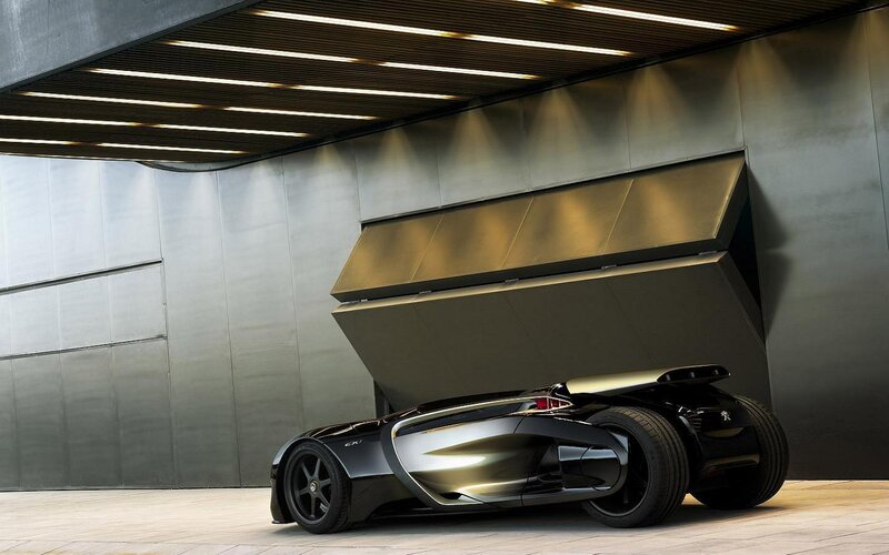 Peugeot EX1 Concept Car — Black, Dramatic