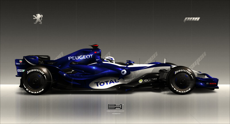 Peugeot F1 race car concept