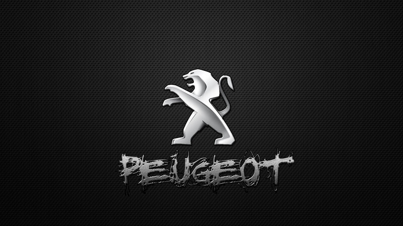 Peugeot Logo on Black