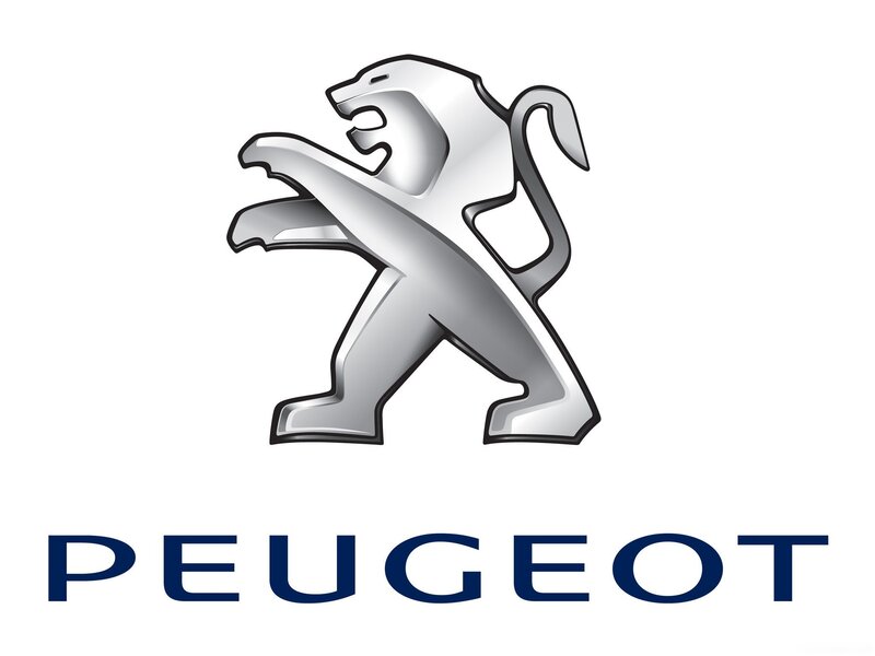 Peugeot logo with lion emblem