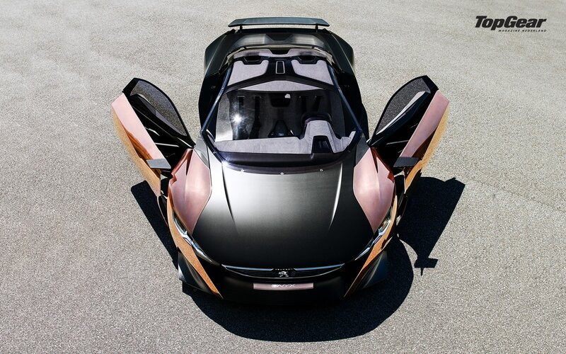 Peugeot Onyx Concept Car — Black, Dramatic, Afternoon