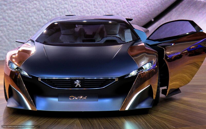 Peugeot Onyx Concept Car — Black, Dramatic, Photograph, Car Door