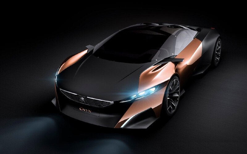 Peugeot Onyx Concept Car — Black, Dramatic