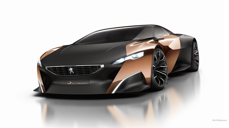 Peugeot Onyx Concept Car — Black, Sleek, 3d Render
