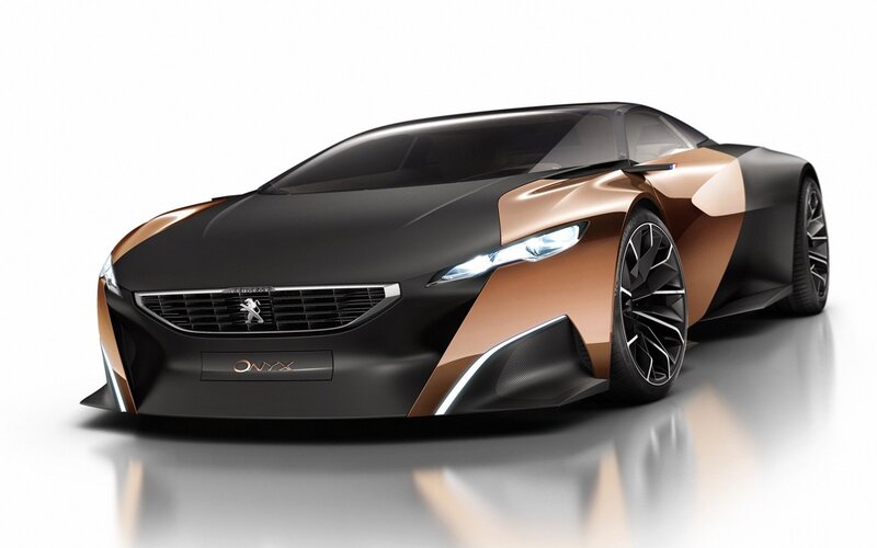 Peugeot Onyx Concept Car — Black, Sleek