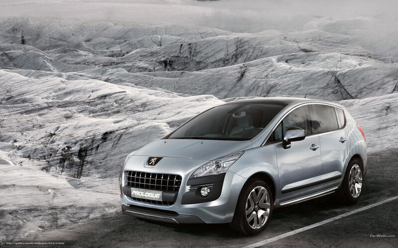 Peugeot Prologue on glacier