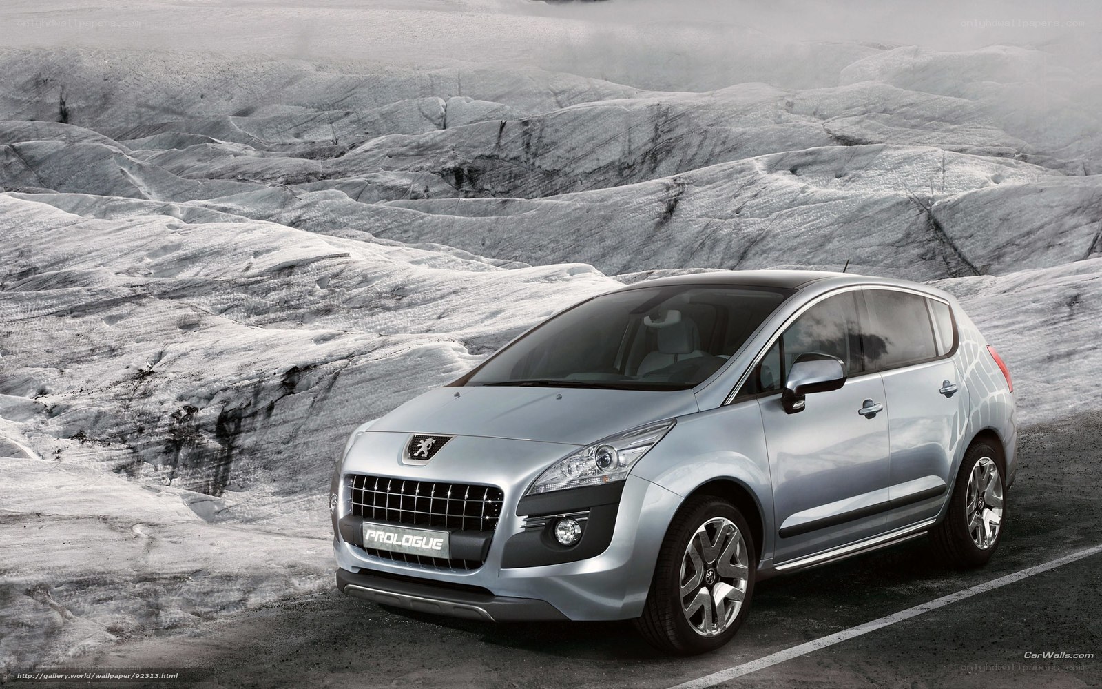 Peugeot Prologue on glacier