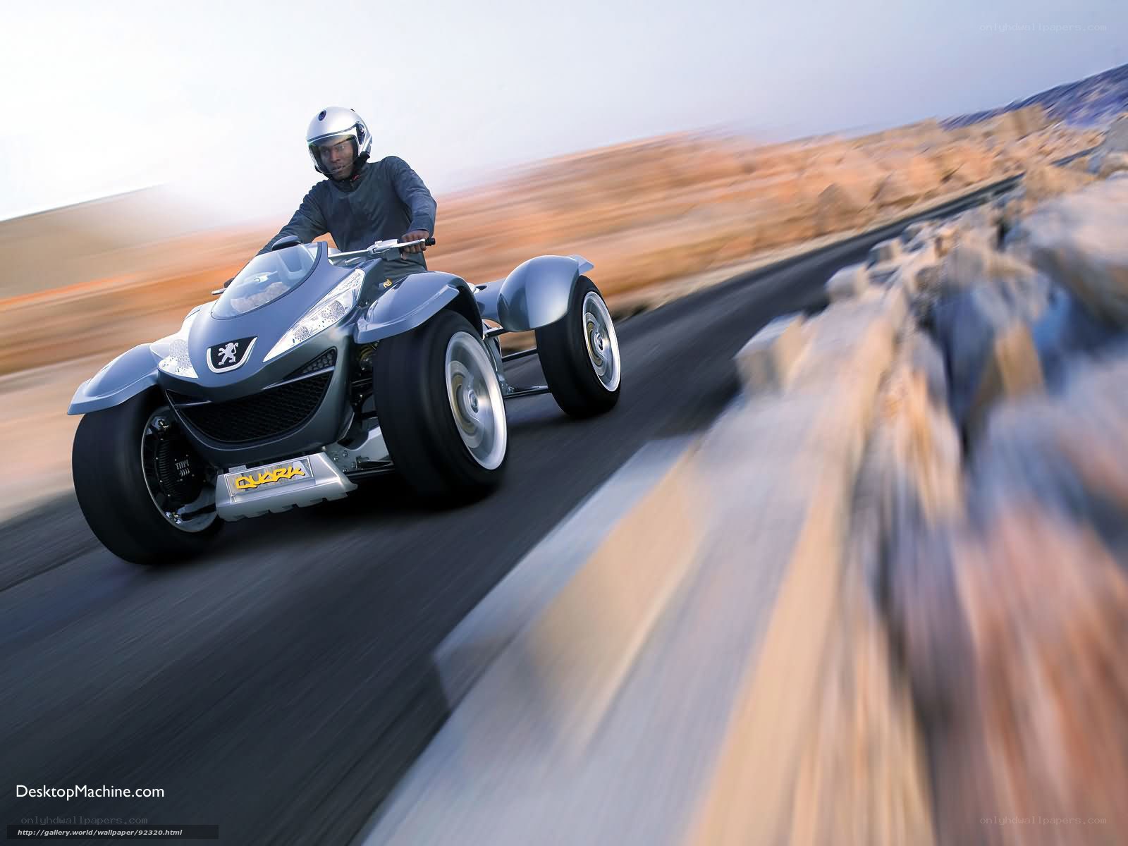 Peugeot Quark on desert road