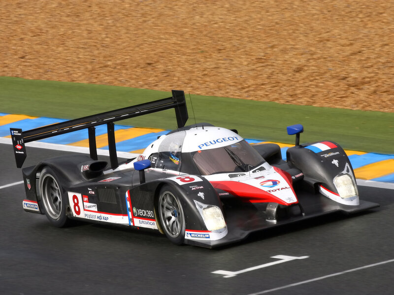 Peugeot Race Car — Black, Dynamic, Afternoon