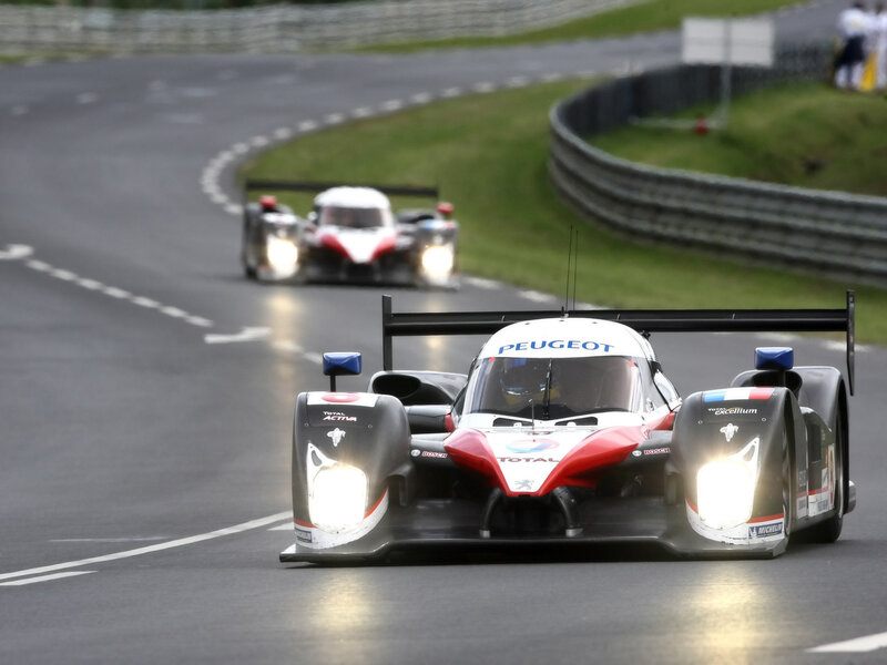 Peugeot Race Car — Black, Dynamic, Photograph