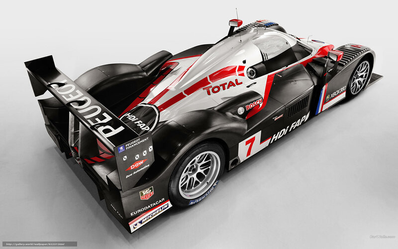 Peugeot Race Car — Black, Neutral