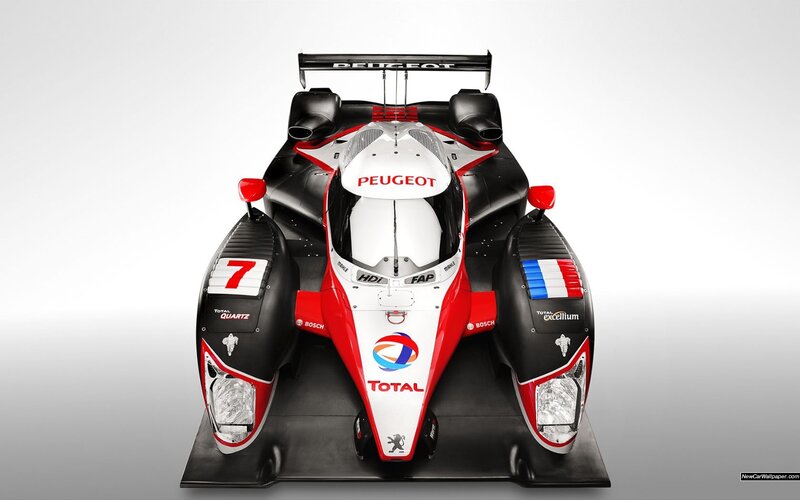 Peugeot race car front view