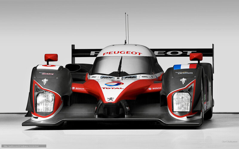 Peugeot race car front view