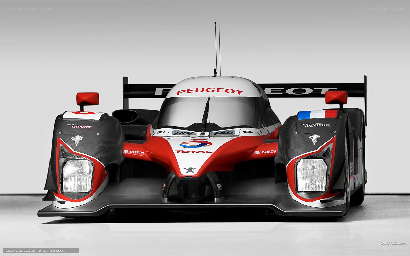Peugeot race car front view