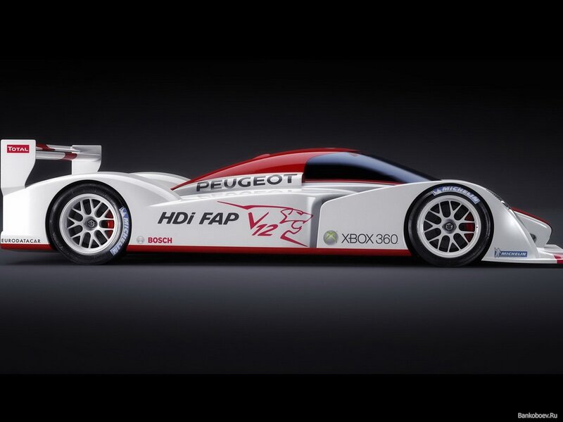 Peugeot race car side view