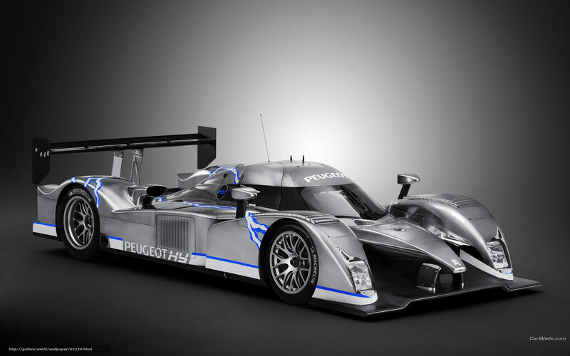 Peugeot Race Car — Silver