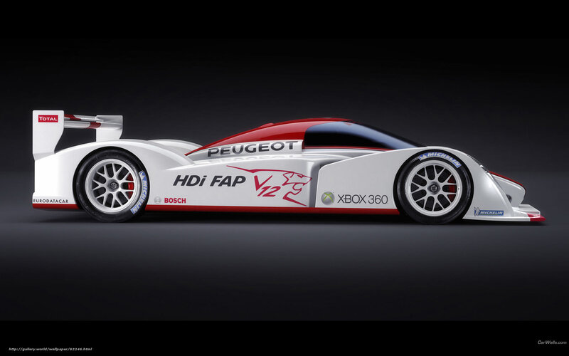 Peugeot Race Car — White
