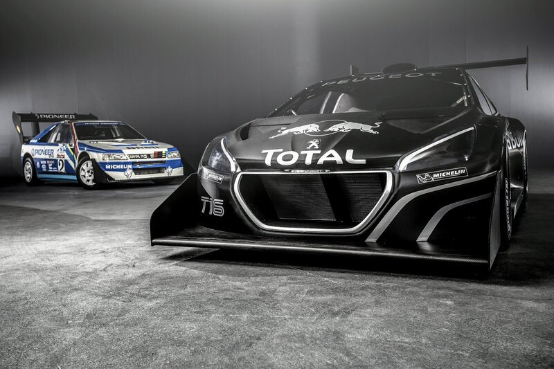 Peugeot race cars in studio
