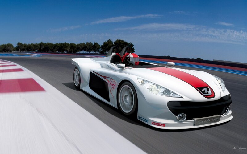 Peugeot Spider 207 on a racetrack