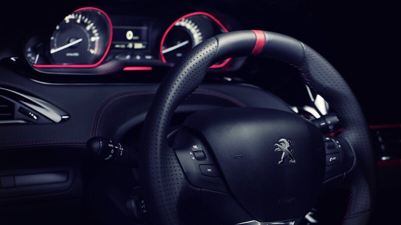 Peugeot steering wheel interior